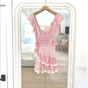 LoveShackFancy ruffle mini dress